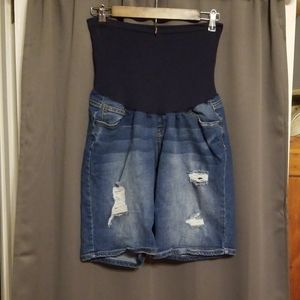 Indigo Blue MATERNITY shorts size XL